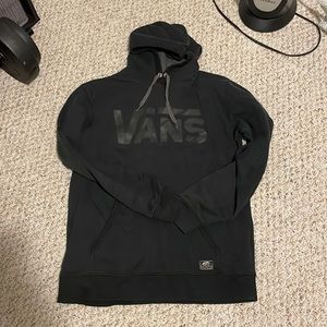 Black vans hoodie, size medium
